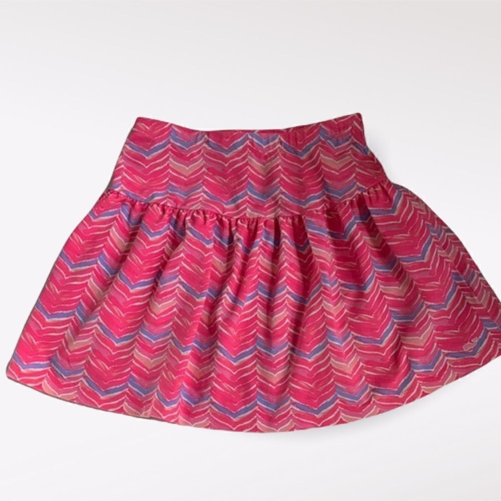 VINEYARD Vines Girls Pink & Purple Print Cotton Skirt Size Med 10/12
